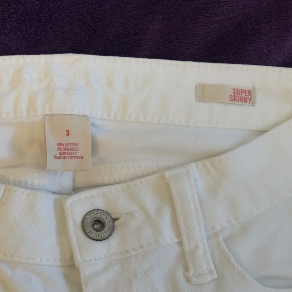 White Arizona Skinny Jeans - Picture 4 of 5